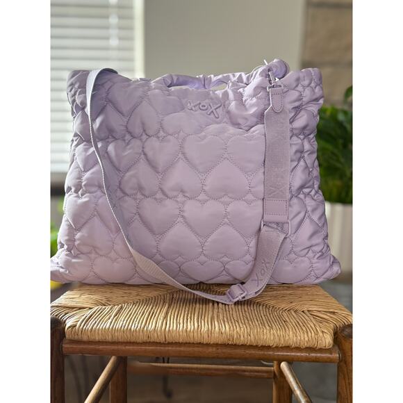 Betsey Johnson Quilted Heart Travel Tote Set - Picture 13 of 13